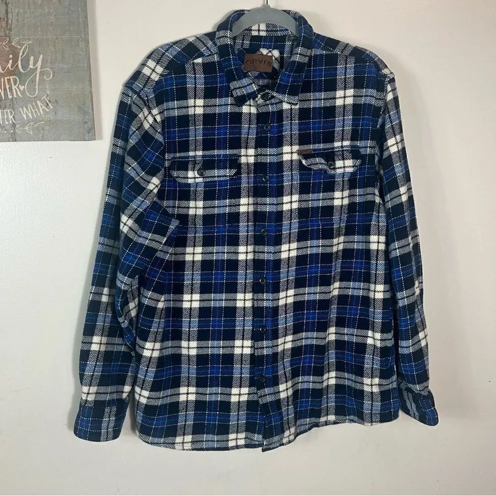 ORVIS FLANNEL CAMISOLA - Picture 6 of 12